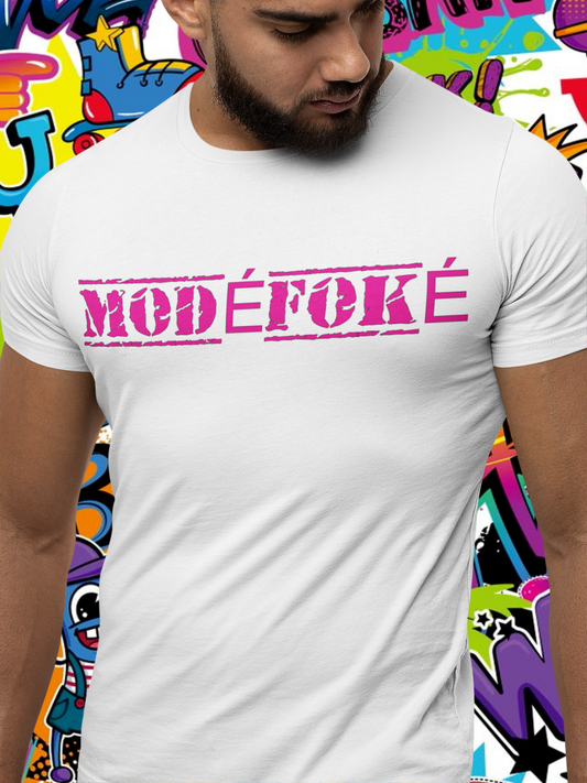 Modéfoké Graphic Tee in White — It's Envy streetwear