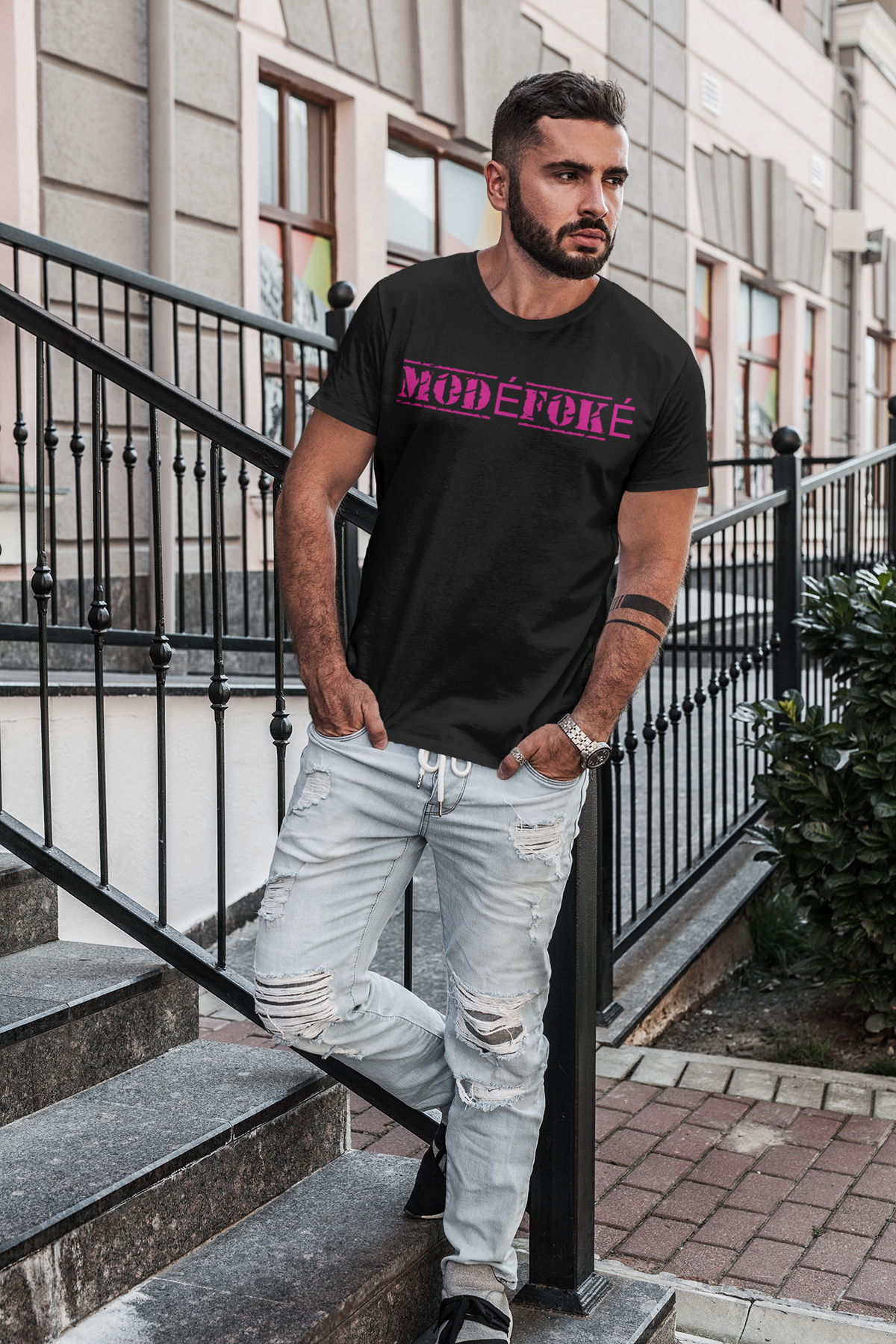 Modéfoké Graphic Tee in Black — It's Envy streetwear, street style